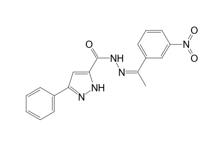 N-[(Z)-1-(3-nitrophenyl)ethylideneamino]-3-phenyl-1H-pyrazole-5-carboxamide