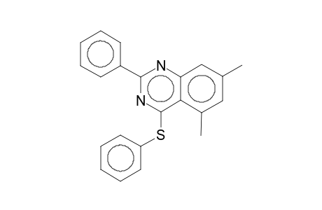 Quinazoline, 5,7-dimethyl-2-phenyl-4-phenylthio-