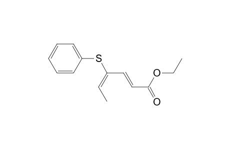 Ethyl 4-(phenylthio)-2,4-hexadienoate