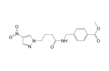 Benzoic acid, 4-[[[4-(4-nitro-1H-pyrazol-1-yl)-1-oxobutyl]amino]methyl]-, methyl ester