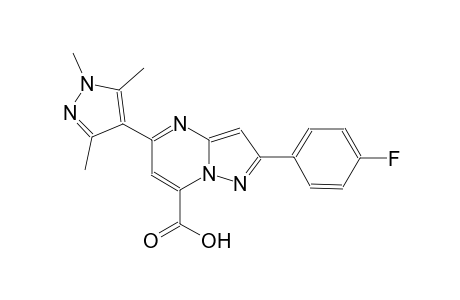 pyrazolo[1,5-a]pyrimidine-7-carboxylic acid, 2-(4-fluorophenyl)-5-(1,3,5-trimethyl-1H-pyrazol-4-yl)-
