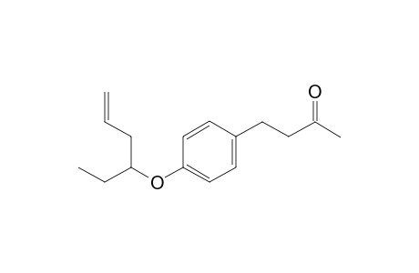 4-(4-(hex-5-en-3-yloxy)phenyl)butan-2-one