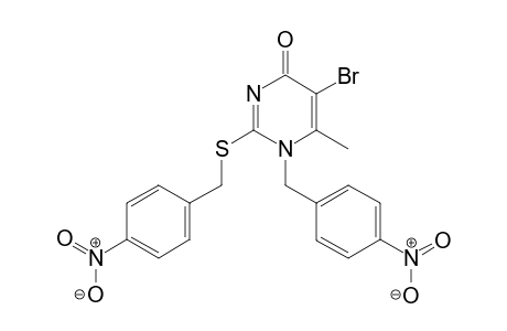 1-p-nitro-benzyl-2-p-nitro-benzylthio-5-bromo-6-methyluracil