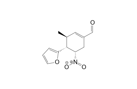 (3S,4R,5S)-4-(Furan-2-yl)-3-methyl-5-nitrocyclohex-1-ene-carbaldehyde