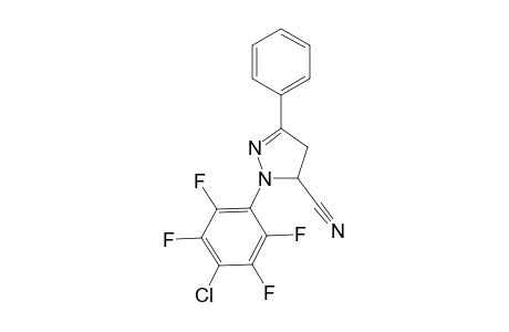 1-(4-Chloro-2,3,5,6-tetrafluoro)phenyl-3-phenyl-5-cyano-4,5-dihydropyrazole