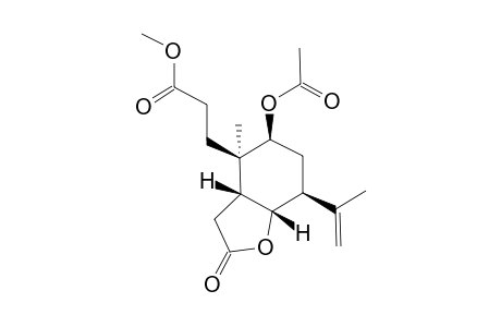 Methyl (1R,2R,3S,5S,6S)-3-[3-Acetoxy-5-isopropenyl-2-methyl-8-oxo-7-oxabicyclo[4.3.0]non-2-yl]propionate