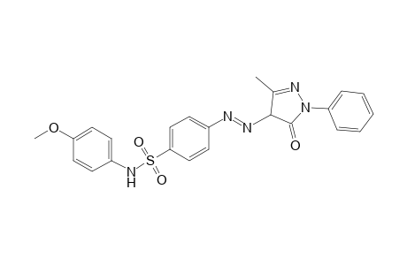 Benzenesulfonamide, 4-[2-(4,5-dihydro-3-methyl-5-oxo-1-phenyl-1H-pyrazol-4-yl)diazenyl]-N-(4-methoxyphenyl)-