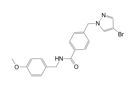 4-[(4-bromo-1H-pyrazol-1-yl)methyl]-N-(4-methoxybenzyl)benzamide