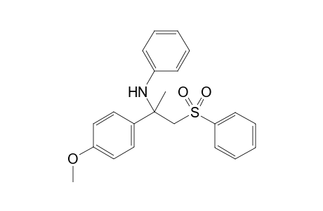 N-(2-(4-Methoxyphenyl)-1-(phenylsulfonyl)propan-2-yl)aniline