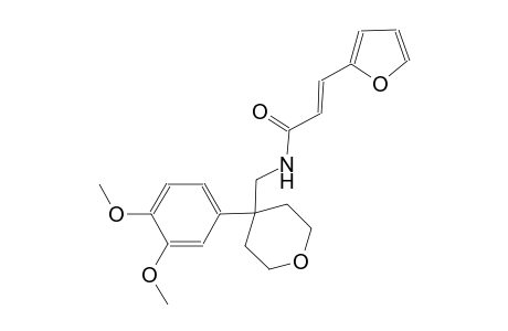(2E)-N-{[4-(3,4-dimethoxyphenyl)tetrahydro-2H-pyran-4-yl]methyl}-3-(2-furyl)-2-propenamide