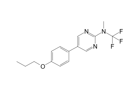 2-[Methyl(trifluoromethyl)amino]-5-(4-propoxyphenyl)pyrimidine