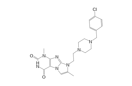 1H-imidazo[2,1-f]purine-2,4(3H,8H)-dione, 8-[2-[4-[(4-chlorophenyl)methyl]-1-piperazinyl]ethyl]-1,7-dimethyl-