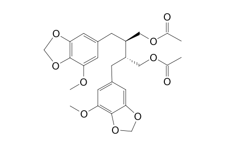 (2S,3S)-2,3-bis-(5"-Methoxy-3",4"-methylenedioxybenzyl)-1,4-diacetoxybutane
