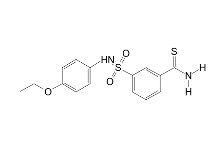 m-[(p-ethoxyphenly)sulfamoyl]thiobenzamide