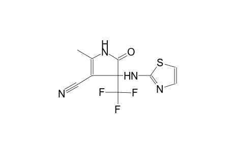 1H-Pyrrole-3-carbonitrile, 2-methyl-5-oxo-4-(thiazol-2-ylamino)-4-trifluoromethyl-4,5-dihydro-