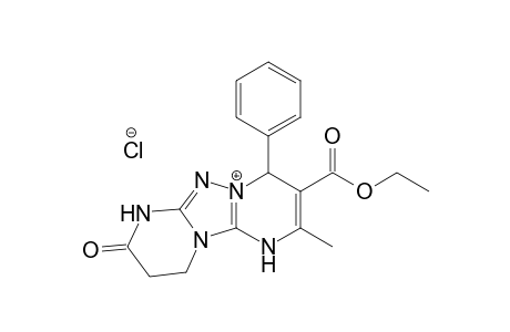 3-(Ethoxycarbonyl)-2-methyl-8-oxo-4-phenyl-1,4,7,8,9,10-hexahydro[1,2,4]triazolo[1,5-a:4,3-a0]dipyrimidin-5-ium chloride