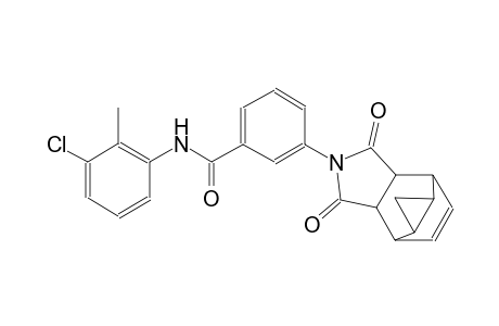 N-(3-chloro-2-methylphenyl)-3-(1,3-dioxo-3,3a,4,4a,5,5a,6,6a-octahydro-4,6-ethenocyclopropa[f]isoindol-2(1H)-yl)benzamide