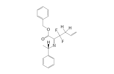(-)-BENZYL-3,3-DIFLUORO-2-[[(1S)-1-PHENYLETHYL]-IMINO]-5-HEXENOATE