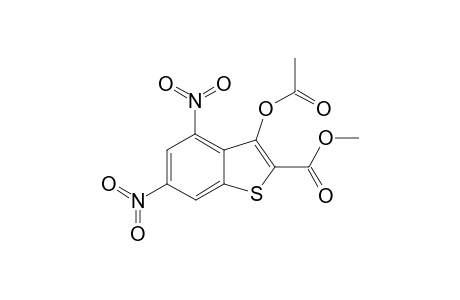 Benzo[b]thiophene-2-carboxylic acid, 3-acetoxy-4,6-dinitro-, methyl ester