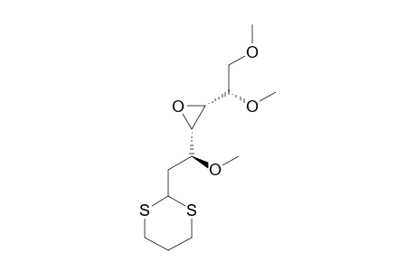 4,5-ANHYDRO-2-DEOXY-3,6,7-TRI-O-METHYL-D-ALTROHEPTOSE-TRIMETHYLENE-DITHIOACETAL