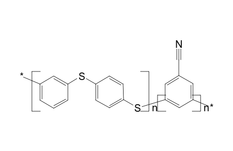 Poly[poly(thio-m-phenylene-thio-p-phenylene)-5-cyano-1,3-phenylene]