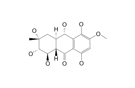 FUSAQUINON-B;1,4,5,6,7,9-HEXAHYDROXYL-2-METHOXY-7-ALPHA-METHYL-5-BETA,6-ALPHA,8-ALPHA/BETA,8A-ALPHA,9-ALPHA,10A-ALPHA-HEXAHYDRO-ANTHRACEN-10-ONE