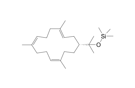 1-[(!'-(Trimethylsilyloxy)-1'-methylethyl]-4,8,12-trimethylcyclotetrtadeca-3,7,11-triene
