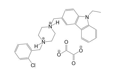 1-(2-chlorobenzyl)-4-[(9-ethyl-9H-carbazol-3-yl)methyl]piperazinediium oxalate