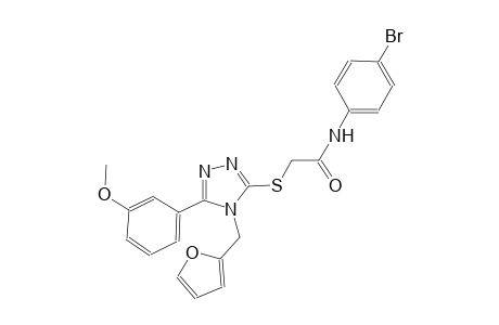 N-(4-bromophenyl)-2-{[4-(2-furylmethyl)-5-(3-methoxyphenyl)-4H-1,2,4-triazol-3-yl]sulfanyl}acetamide