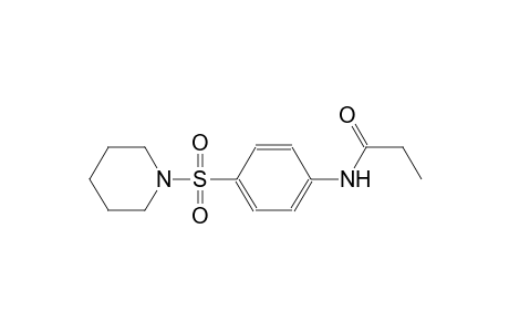 N-[4-(1-piperidinylsulfonyl)phenyl]propanamide