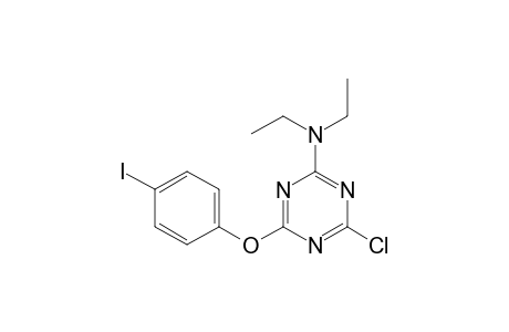4-Chloranyl-N,N-diethyl-6-(4-iodanylphenoxy)-1,3,5-triazin-2-amine