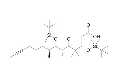 (3S,6R,7S,8S)-3,7-bis[[tert-butyl(dimethyl)silyl]oxy]-4,4,6,8-tetramethyl-5-oxidanylidene-tetradec-12-ynoic acid