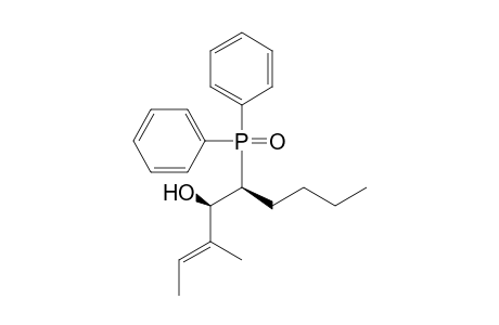 (2E,4R*,5S*)-5-Diphenyphosphinoyl-3-methylnon-2-en-4-ol