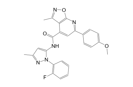 isoxazolo[5,4-b]pyridine-4-carboxamide, N-[1-(2-fluorophenyl)-3-methyl-1H-pyrazol-5-yl]-6-(4-methoxyphenyl)-3-methyl-