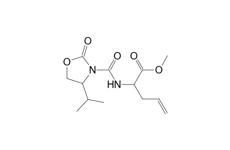 Methyl (2r)-2-(n-((4s)-4-(1-methylethyl)-2-oxazolidinone-3-carbamoyl)amino)-4-pentenoate