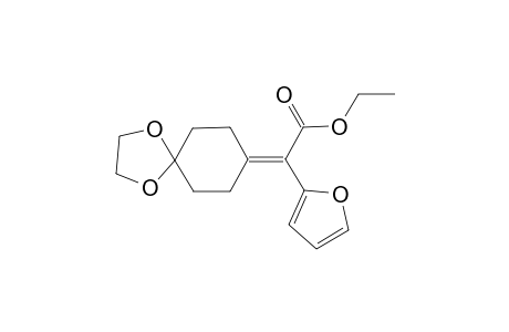 (1,4-Dioxaspiro[4.5]dec-8-ylidene)furan-2-ylacetic acid ethyl ester