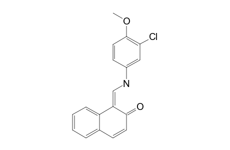 3-CHLORO-4-METHOXYPHENYL-AMINO-(METHYLENE)-NAPHTHALEN-2(3H)-ONE