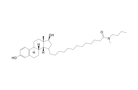 N-butyl,N-methyl-13-(3',17'.beta.-dihydroxy-1',3',5'(10')-estratrien-15'(.alpha.,beta.)-yl)-tridecamide