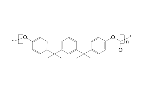 Poly(oxy-1,4-phenylene-2-propylidene-1,3-phenylene-2-propylidene-1,4-phenyleneoxycarbonyl)