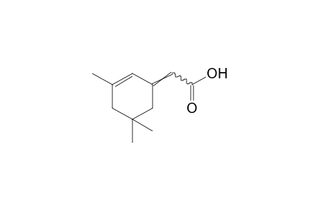 3,5,5-trimethyl-2-cyclohexene-delta^1,alpha-acetic acid