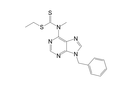 Ethyl N-(-9-benzyl-9H-purine-6-yl)-N-methyldithiocarbamate