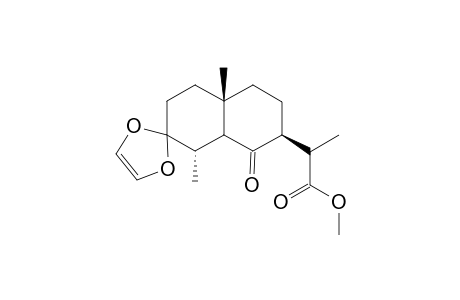 Methyl 3,3-(Ethylenedioxy)-6-oxoeudesmane-13-carboxylate
