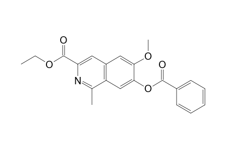 3-Isoquinolinecarboxylic acid, 7-(benzoyloxy)-6-methoxy-1-methyl-, ethyl ester