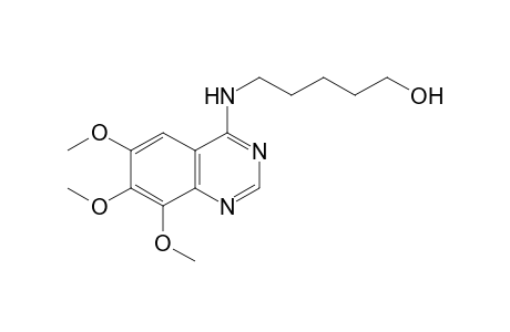 5-[(6,7,8-trimethoxy-4-quinazolinyl)amino]-1-pentanol