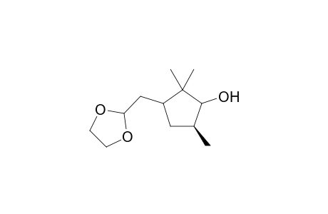 (4' S)-2-(2',2',4'-Trimethyl-3'-hydroxycyclopentyl)methyl-1,3-dioxolane