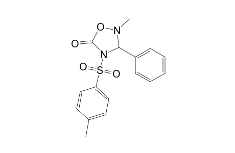 1,2,4-oxadiazolidin-5-one, 2-methyl-4-[(4-methylphenyl)sulfonyl]-3-phenyl-