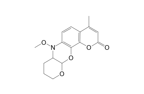 7-Methoxy-4-methyl-7,7a,8,9,10,11a-hexahydropyran[2,3-b][1]benzopyrano[7,8-e][1,4]oxazine