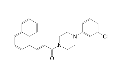 1-(3-chlorophenyl)-4-[(2E)-3-(1-naphthyl)-2-propenoyl]piperazine