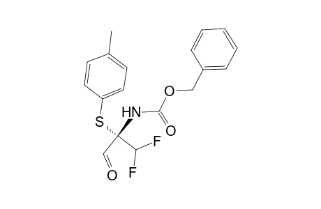 2-[(Benzyloxycarbonyl)amino]-2-[(4-methylphenyl)sulfenyl]-3,3-difluoropropanal