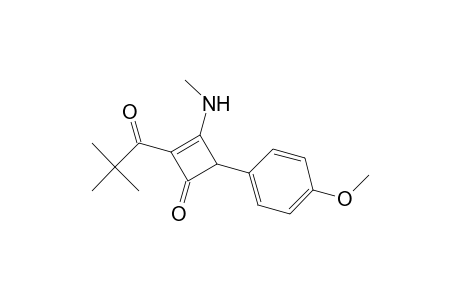 2-Cyclobuten-1-one, 2-(2,2-dimethyl-1-oxopropyl)-4-(4-methoxyphenyl)-3-(methylamino)-